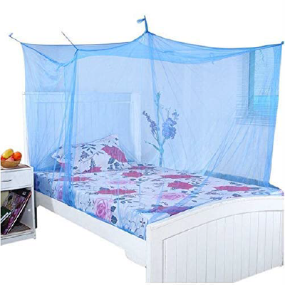 Ephemeral Multicolor Mosquito Net for Single Bed
