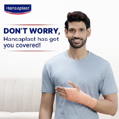 Hansaplast Soft Cotton Crepe Bandage For Pain Relief