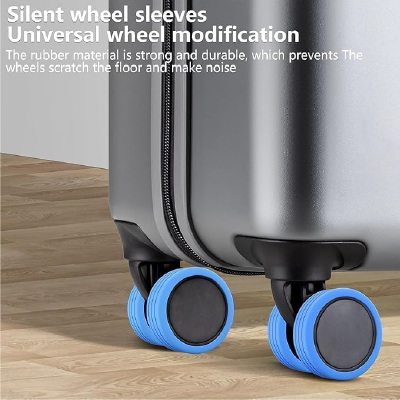 Krizkey Luggage Wheels Cover, Silicone Suitcase