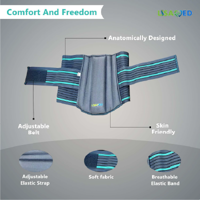LISAMED Premium Lumbar Support Belt for Back Pain Relief