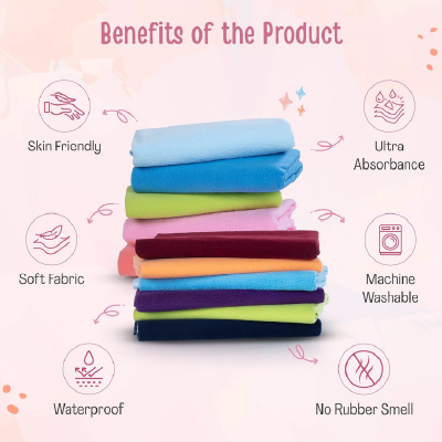 LuvLap Instadry Anti-Piling Fleece Extra Absorbent Quick Dry Sheet for Baby