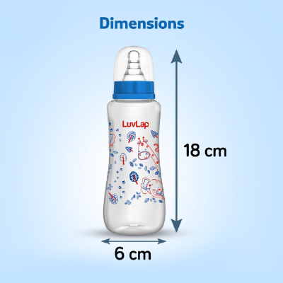 LuvLap Anti-Colic Slim/Regular Neck Essential Baby Plastic Feeding Bottle