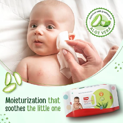 LuvLap Moisturising Wet Wipes with Lid For Baby Skin