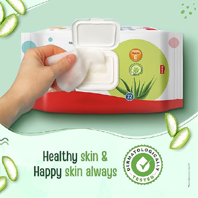 LuvLap Moisturising Wet Wipes with Lid For Baby Skin