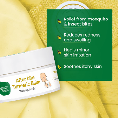 Mother Sparsh After Bite Turmeric Balm for Rashes And Mosquito Bites
