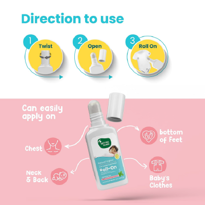 Mother Sparsh Natural Vapour Complete Cold Relief Roll-On for Babies