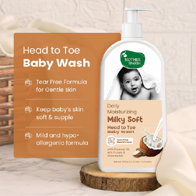 Mother Sparsh Milky Soft Head to Toe Baby Wash