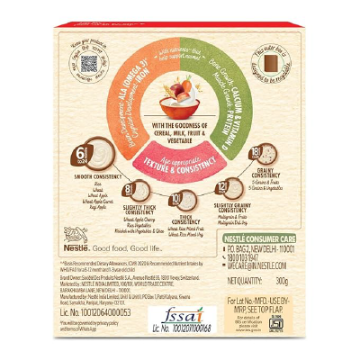 Nestle Cerelac Baby Cereal with Wheat Milk Apple Carrot