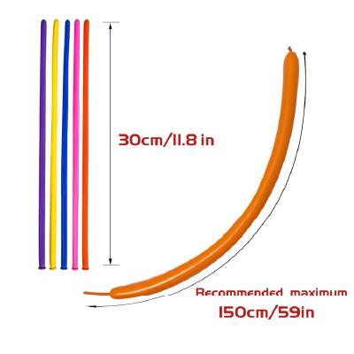 Printzkala 100pcs Animal Twist Balloons Kit