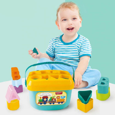 Toyshine Baby's First Shape Sorting Blocks Learning