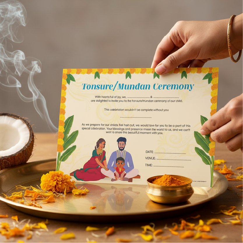 Mundan/Tonsure Invitation