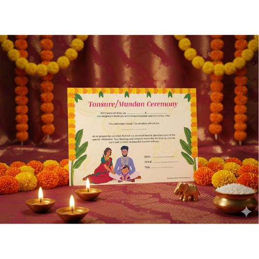 Mundan/Tonsure Invitation