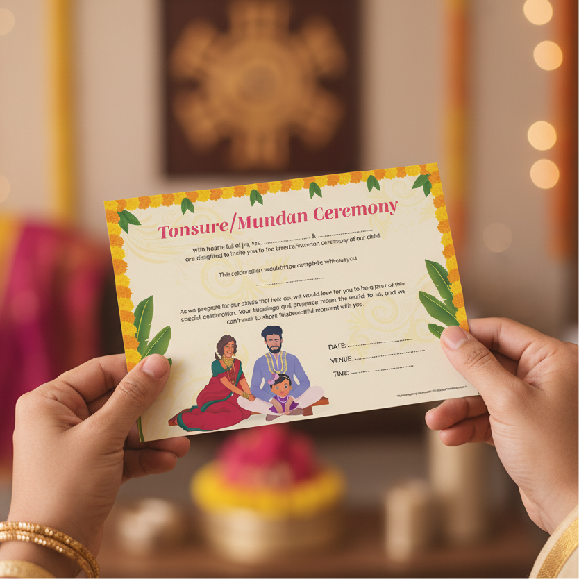 Mundan/Tonsure Invitation