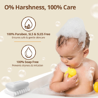 LuvLap Moisturizing Baby Bathing Bar