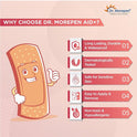 DR. MOREPEN AID Adhesive Band Aid Waterproof for Kids & Adults, Latex Free - 10 First Aid Bandaid