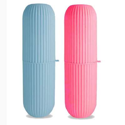Capsule Shape Travel Toothbrush Toothpaste Holder 