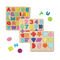 Chocozone Wooden Learning Educational Game Board for Kids, Puzzle Toys for 2 Years Old Boys & Girls (Alphabets, Numbers & Shapes)