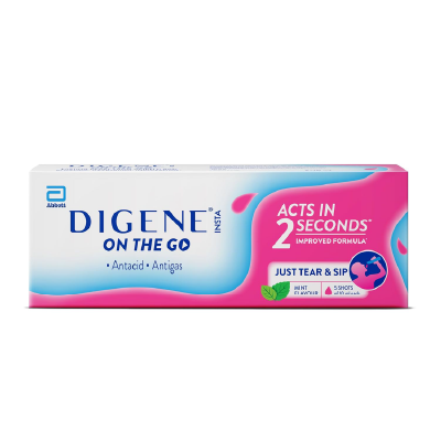Digene Insta Mint On the Go - Pack of 5x10ml Antacid Antigas