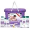Himalaya Baby Gift Pack (9 pieces) with FREE Maternity Basket (Violet) | No.1 Doctor Prescribed | Gentle, Safe & Researched for baby's skin & hair