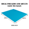 Kuber Industries Baby Bedsheet | PVC Self Check Mattress Protector Sheet | Waterproof Double Bedsheet for Babies and Adult | 80x80 Inch | Sky Blue