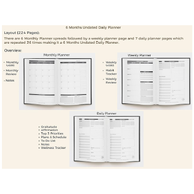 Lauret Blanc Daily Planner and Organizer