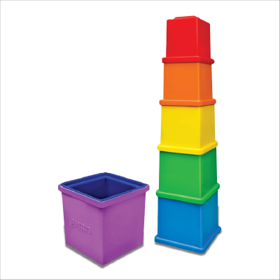 Little's Rainbow Stacking Cubes