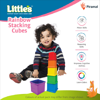 Little's Rainbow Stacking Cubes