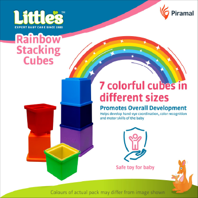 Little's Rainbow Stacking Cubes