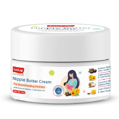 LuvLap Naturals Nipple Butter Cream for Sore & Cracked Dry Nipples