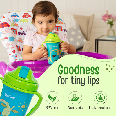LuvLap Tiny Giffy Sipper for Infant/Toddler