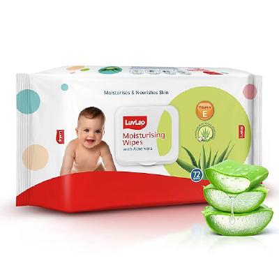 LuvLap Moisturising Wet Wipes with Lid For Baby Skin