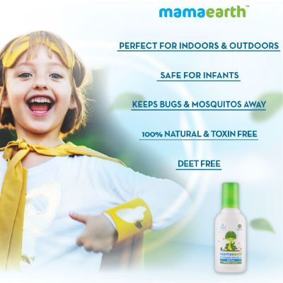Mamaearth Anti Mosquito Fabric Roll On for Indoor & Outdoor use, Mosquito Repellent