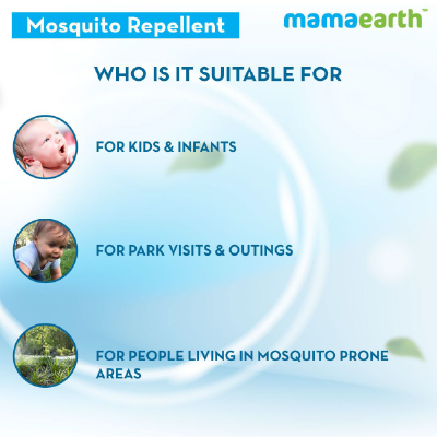Mamaearth Anti Mosquito Fabric Roll On for Indoor & Outdoor use, Mosquito Repellent