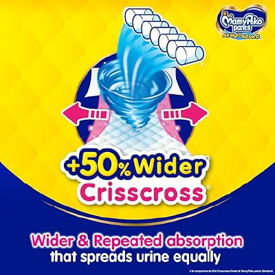 Mamypoko pants All Night Absorb| Pant Style Baby Diapers New Born Size(XS)