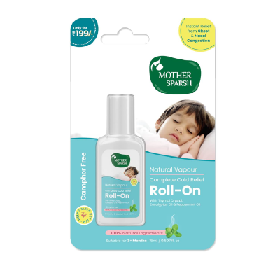 Mother Sparsh Natural Vapour Complete Cold Relief Roll-On for Babies
