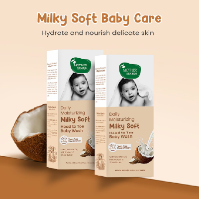 Mother Sparsh Milky Soft Head to Toe Baby Wash 