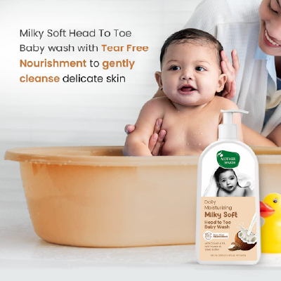 Mother Sparsh Milky Soft Head to Toe Baby Wash 