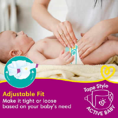 Pampers Active Baby Taped Diapers