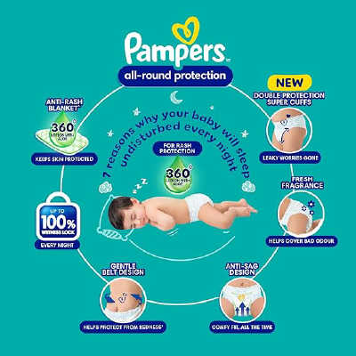 Pampers All Round Protection Pants Style Baby Diapers