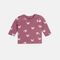 Girls Teddy theme Puple Printed Cotton Top - Pack of 1 (9-12 Months)
