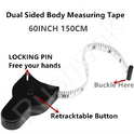 Rushwak Body Measuring Tape with Lock Pin