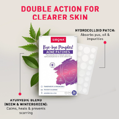 Sirona Anti Acne Pimple Patches for Face – 36 Dots (Pack of 1)