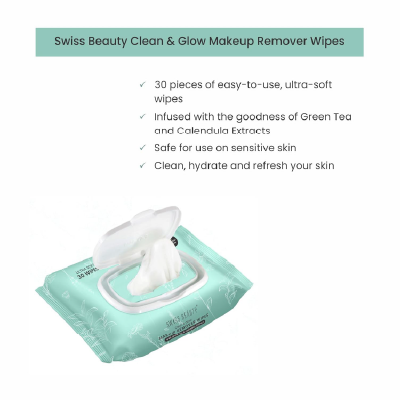 Swiss Beauty Clean & Glow Makeup Remover Wipes