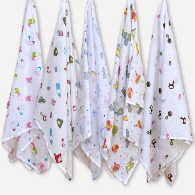 Trance Home Linen Super Soft 100% Cotton Baby Wrapper