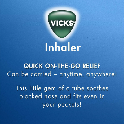 Vicks Inhaler, Portable Nasal Inhaler