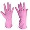 ZYZTA Reusable Household Rubber Cleaning Gloves,Dishwashing Gloves, Kitchen Cleaning, Working, Painting, Gardening, Pet Care |1 Pair Glove| (Medium Size, Pink)