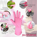 ZYZTA Reusable Household Rubber Cleaning Gloves