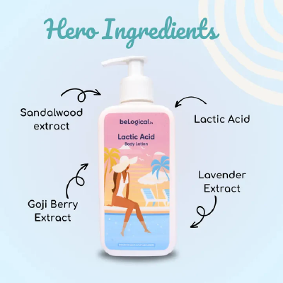 beLogical's 2% Lactic Acid Body Lotion