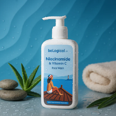 beLogical's 5% Niacinamide + Vitamin C Face Wash Gel