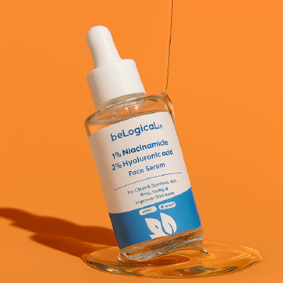 beLogical's 1% Niacinamide + 2% Hyaluronic Acid Face Serum